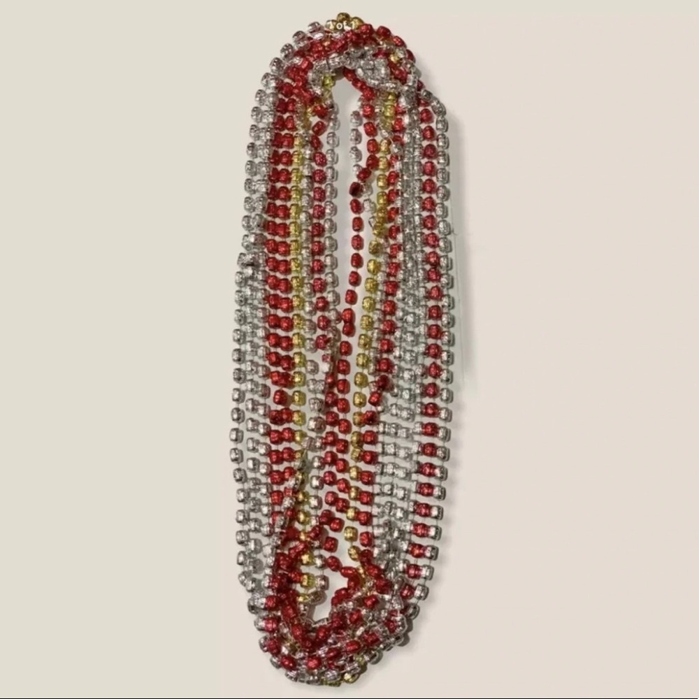 Lot of 9- 2020 New Orleans Mardi Gras Krewe of Bacchus Barrel Beaded Necklaces
